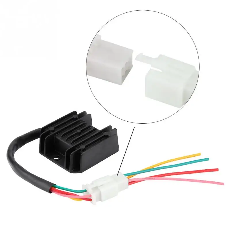 4 Wires Voltage Regulator rectifier Electrical Voltage Regulator for Motorcycle And Boat Motors DIY Engines