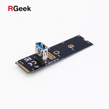 

NGFF M.2 Slot To USB3.0 PCI-E Riser Card M2 Slot Extender Adapter For BTC/ETH Mining