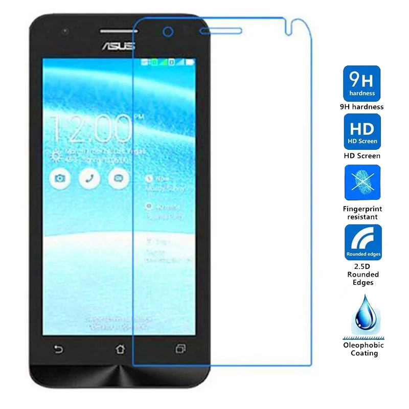2pcs 9H Tempered Glass For ASUS Zenfone C ZC451CG 4.5'' Scratch Proof Screen Protector Film Asus ZenFone V Live V500KL | Мобильные