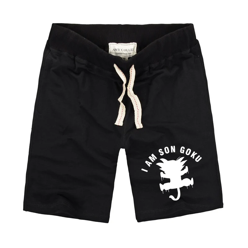 Amy Coulee Dragon Ball мужские короткие с принтом I AM SON GOKU повседневные аниме стильные персонажи дышащие летние пляжные шорты