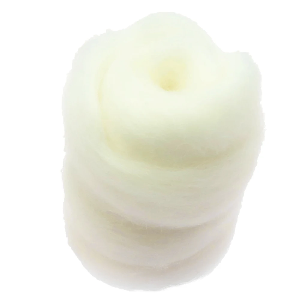 2pcs 10g Felting Wool Fibre Wool Yarn Roving for Needle Felting Hand Spinning