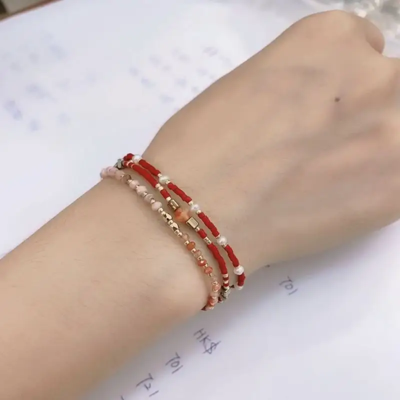 Delica Miyuki браслет Boho Стиль друзей браслеты из бисера для Женская веревочная цепочка ювелирные изделия подарок Прямая поставка - Окраска металла: 3 Pcs Bracelet