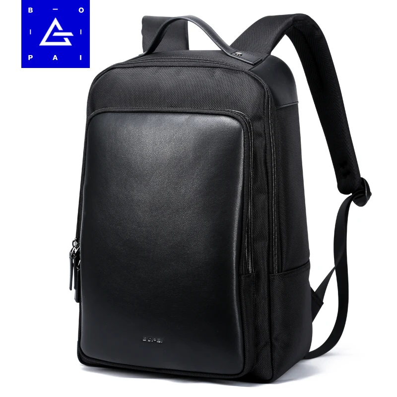 BOPAI Men Backpack Luxury Brand Business Men's Laptop Backpack 15.6
