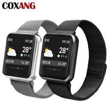 COXANG P68 Smart Watch For Men Blood Pressure Pedometer Activity Tracker IP68 Waterproof Smartwatch For Apple IOS Iphone Android