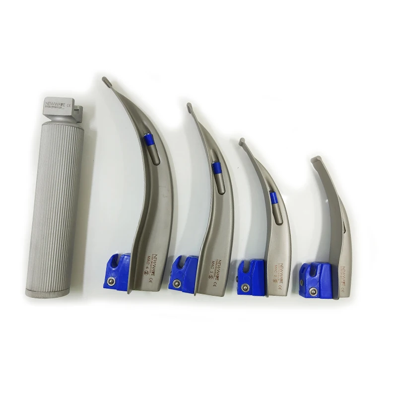 

NEWWAVE Diagnostic set Aluminum laryngoscope Leather zipper portable set