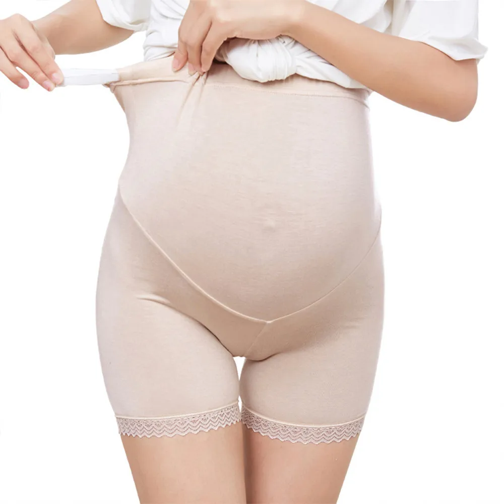Женское хлопковое Корректирующее Белье для беременных, бесшовное мягкое Мужское нижнее белье до середины бедра