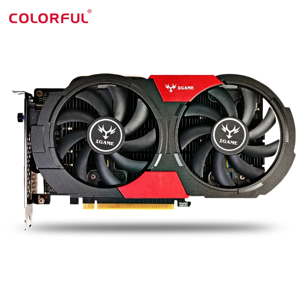 Красочные GTX1050Ti Графика карты 4 Гб 128bit GDDR5 HDMI DP DVI 768 cudr Core 7000 МГц Поддержка 7680*4320