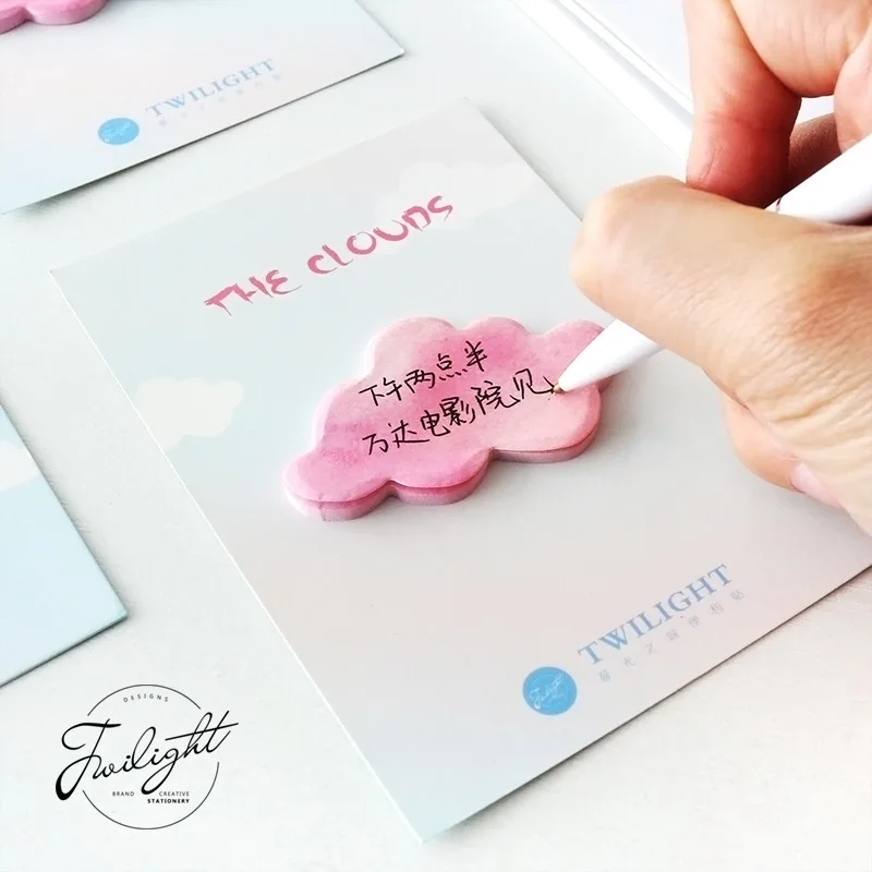 

On Sale Office Writing Rainbow Cloud Style Sticker Post It Bookmark Memo Marker Point Flags Sticky Notes label Decoration