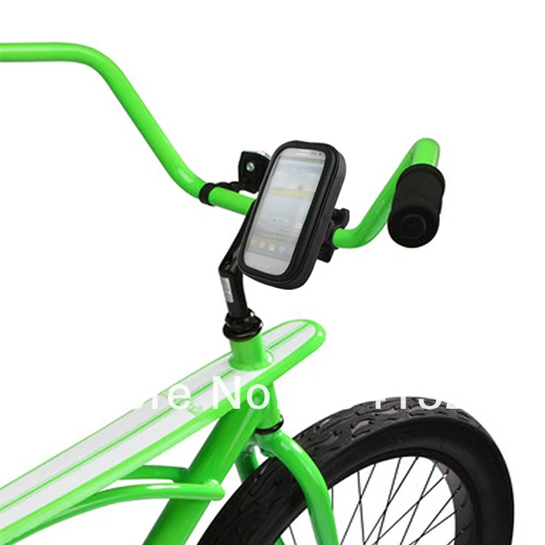 Велосипед Водонепроницаемый сумка для samsung S6/S5 руль велосипеда чехол для телефона держатель для Galaxy S5 S6(100 шт./лот