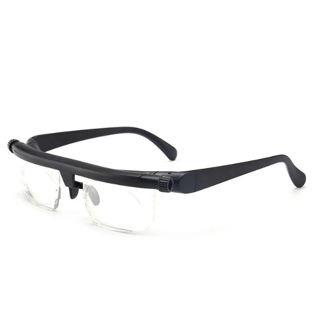 Adjustable Glasses Non-Prescription Lenses for Nearsighted Farsighted Computer Reading Driving Unisex Variable Focus Glasses