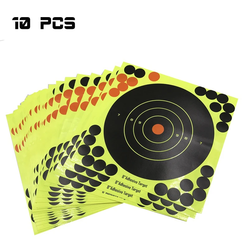 20PC Splash flower Target 8Inch Adhesive Reactivity Target Shooting Aim Gun/Rifle/Pistol Binders Used for Hunting Archery Target