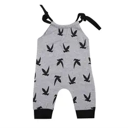 0-24 м одежда для маленьких Лето рукавов ремень Комбинезоны для малышек для новорожденных для маленьких мальчиков Обувь для девочек хлопок
