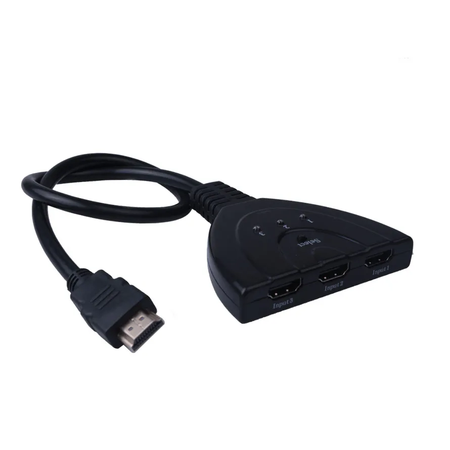 Mini 4K* 2K 3 порта Переходник HDMI разветвитель Кабель 1.4b 1080P Переключатель HDMI 3 в 1 выход порт концентратор для HDTV Xbox PS3 PS4