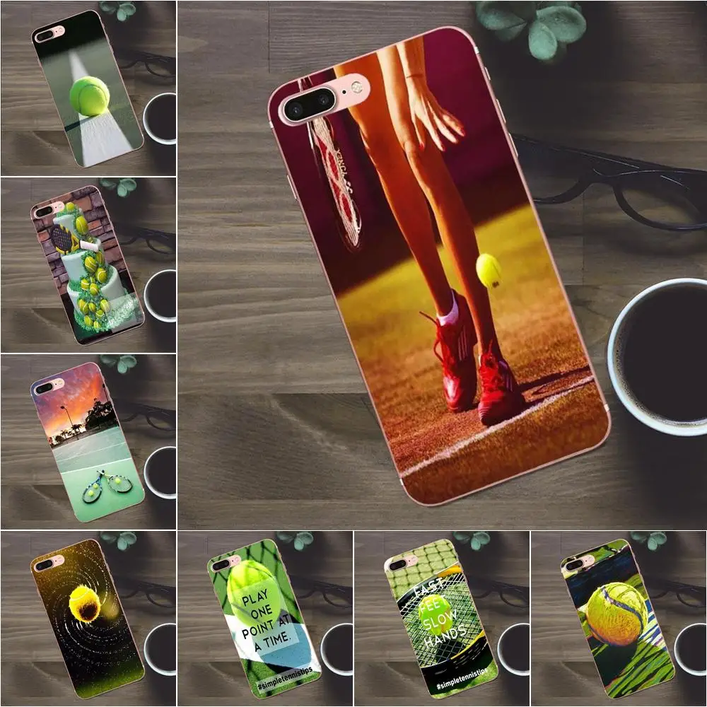 

Bixedx TPU Print Capa For Apple iPhone 4 4S 5 5C SE 6 6S 7 8 Plus X Galaxy A3 A5 J1 J2 J3 J5 J7 2017 Ball Tennis Sports
