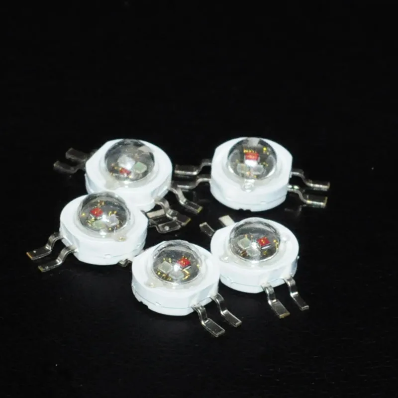 Купить 50 шт. 1 Вт Высокая Мощные светодиоды УФ белый красный зеленый ...