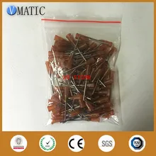 100pcs 15G Glue Dispensing Needle with 1” Tubing Length Stainless Steel Dispensing Needle