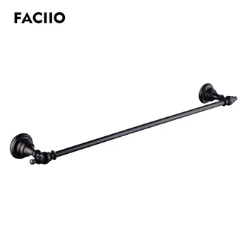 

FACIIO Modern Bathroom Accessories Towel Racks Black Copper Bathroom Hardware Bath Towel Shelves Wall Mounted Towel Holders 5224