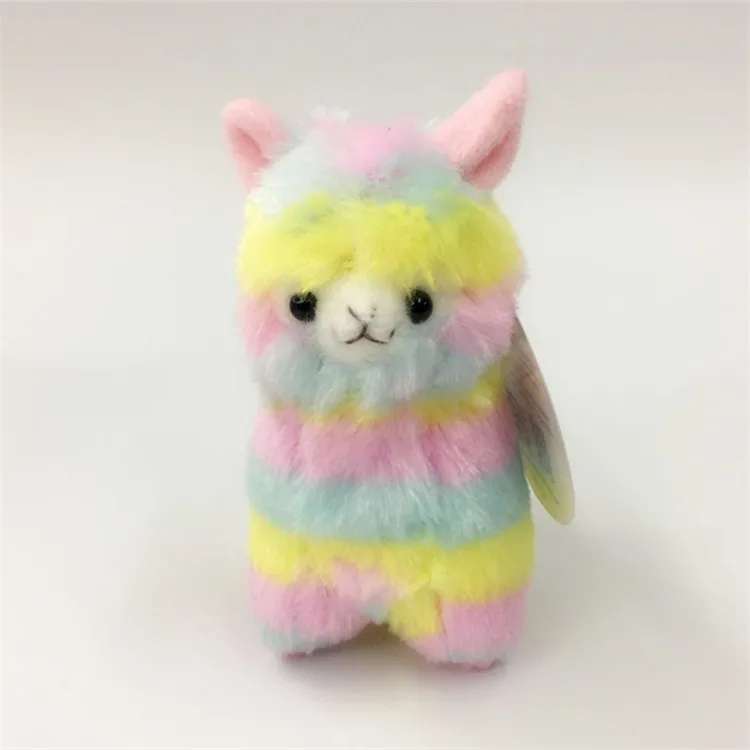 Аниме Kawaii Япония Альпака лама 13 16 см Плюшевые игрушки с бантом плюш Alpacasso мягкая