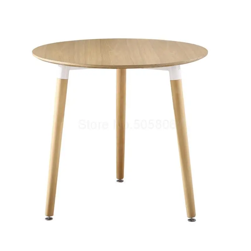 Домашний балкон, нордический небольшой круглый стол, стол для приема и стулья, Простой повседневный стол, чайный магазин, журнальный столик и стулья - Цвет: 80x80cm   9