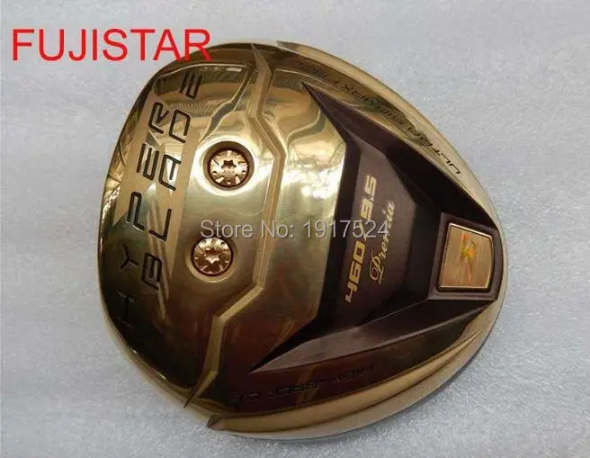 FUJISTAR работает HYPER BLADE с высокой спинкой CG и DAT 55G+ Лицевая титановая головка для гольфа золотого цвета