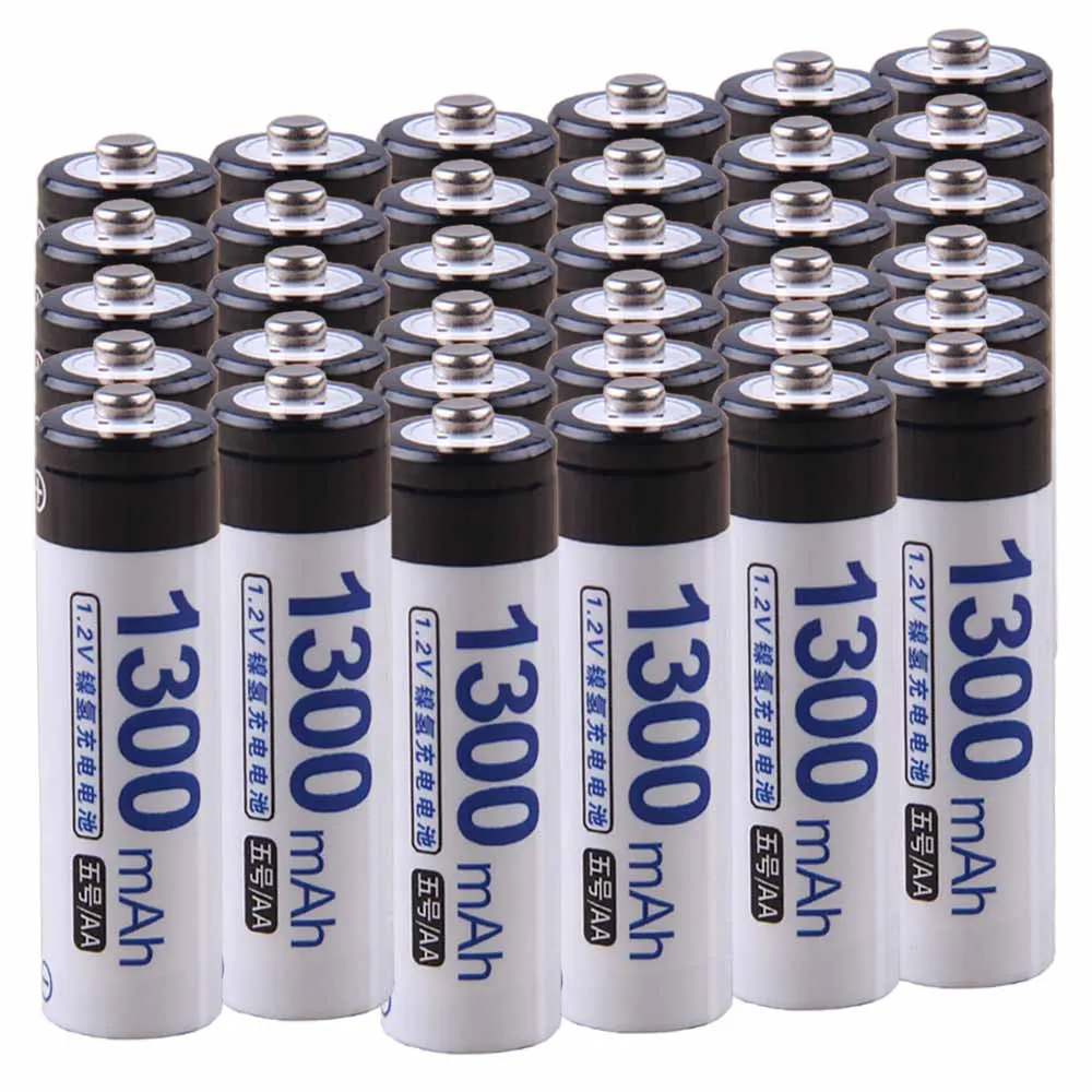 

Lowest price 34 piece AA battery 1.2v batteries rechargeable 1300mAh nimh battery for power tools akkumulator