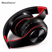 MoonlinessNew Arrival colorful stereo Audio Mp3 Bluetooth Headset Foldable Wireless Headphones font b Earphone b font