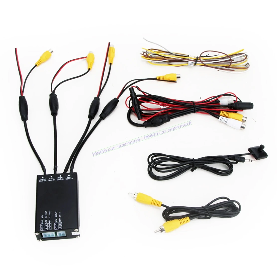 Car Cameras Front and Rear camera Image Switch Control Box 4 way