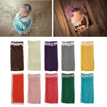 Стрейч новорожденные фотографии обертывания пеленать ребенка фото реквизит фотографии одеяла