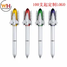 100 шт./лот, логотип, Творческий канцелярские принадлежности, мультфильм самолеты, ракеты моделирование ручка, детей канцелярские принадлежности, шариковая ручка, ручка подарка