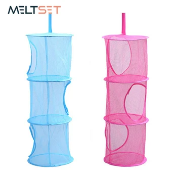 

Hanging Storage Mesh Bag Kitchen Bathroom Dirty Clothes Laundry Bag Foldable Hanging Rack for Toys Socks Underwears Wash Bags