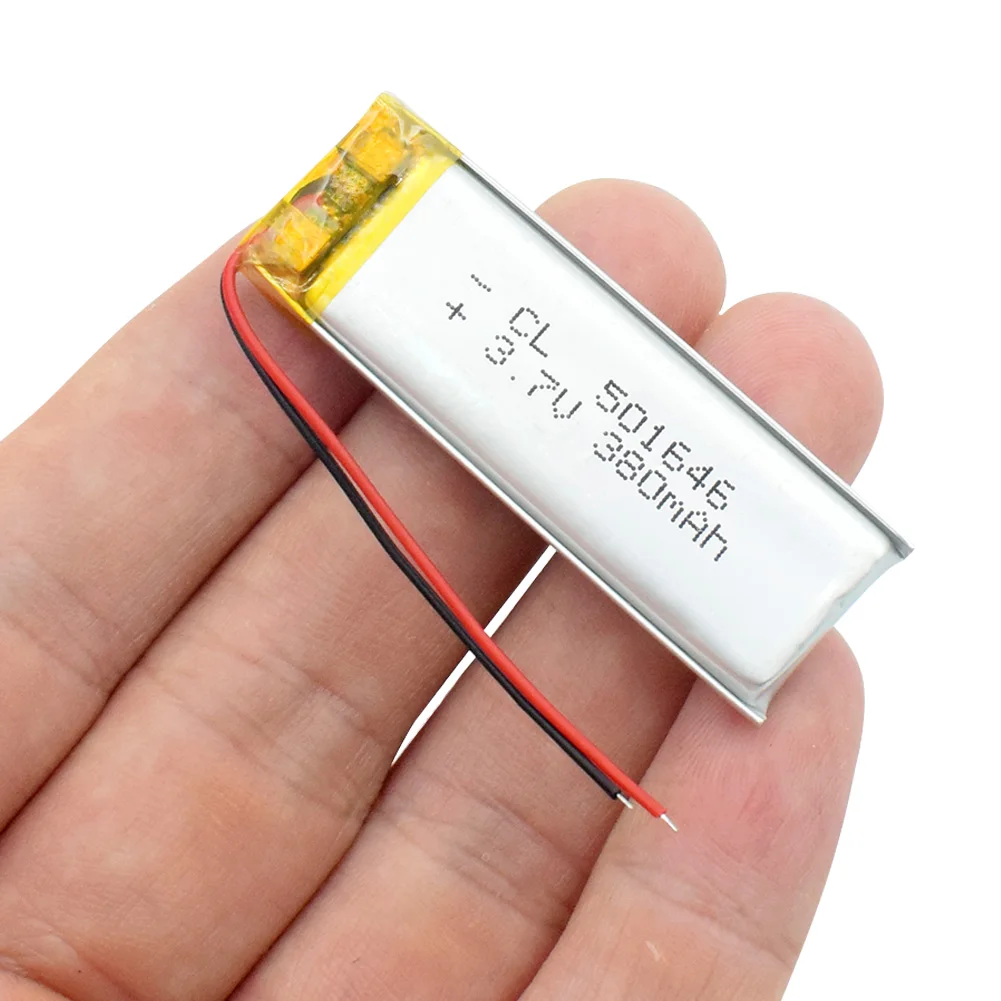 3,7 в 380 мАч 501646 Литий-полимерный Li-Po литий-ионный аккумулятор Lipo ячеек для мобильных устройств тахограф Bluetooth динамик