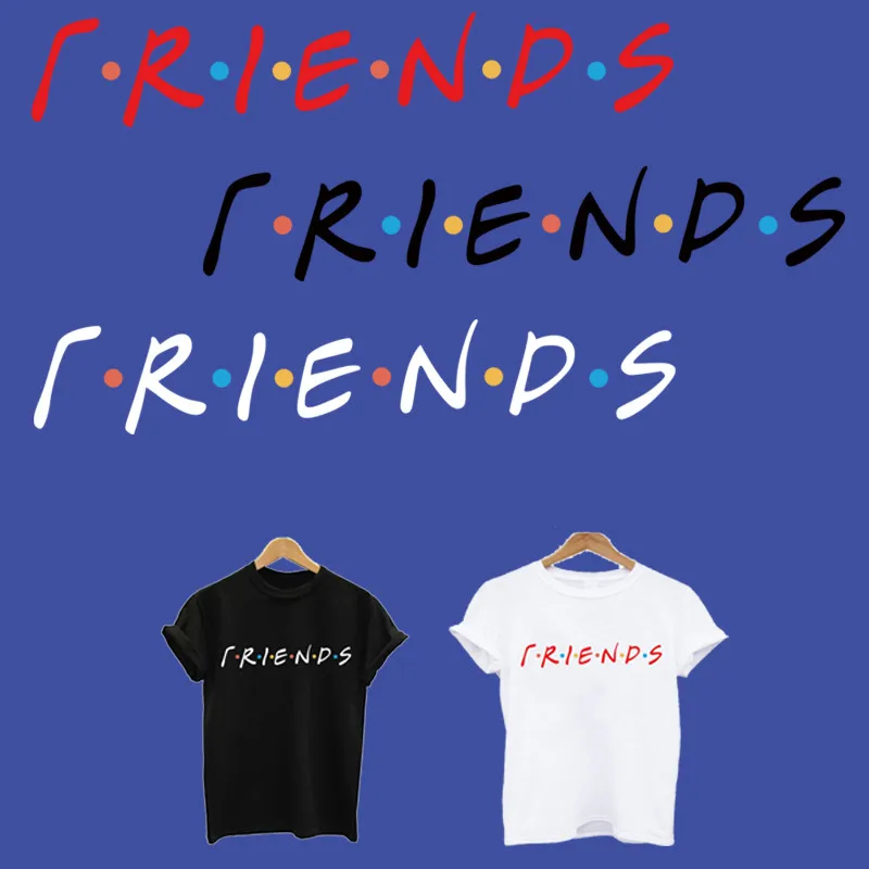 

friends thermo stickers on clothes iron on transfers for clothing application of one heat-sensitive patches applique strip tops