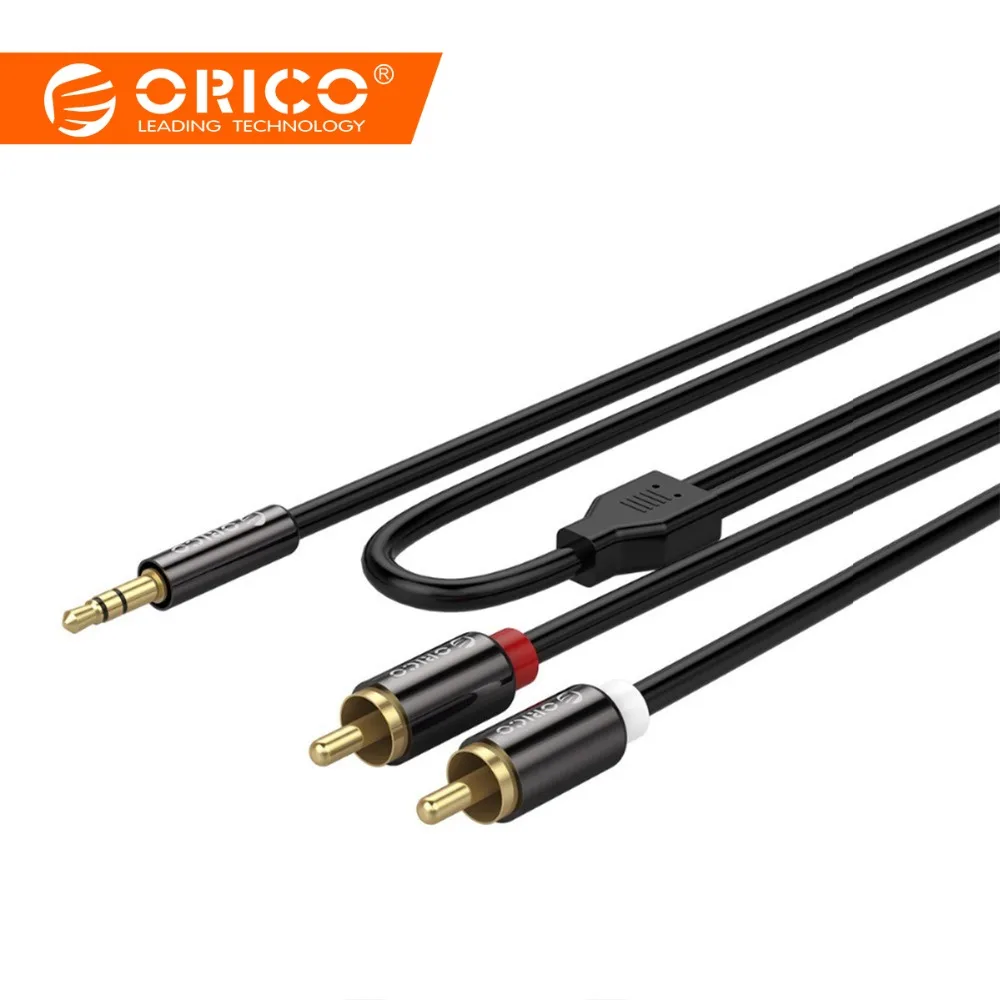 

ORICO 3.5mm Dual Ports Audio Powerful Amplifier Audio TPE Cable for Cellphone Computer TV for iPad MP3 Player