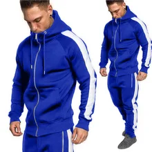 ZOGAA 2019 Men Tracksuits Outwear Hoodies Zipper Sportwear Sets Male Sweatshirts Cardigan Men Set Clothing Pants Plus Size
