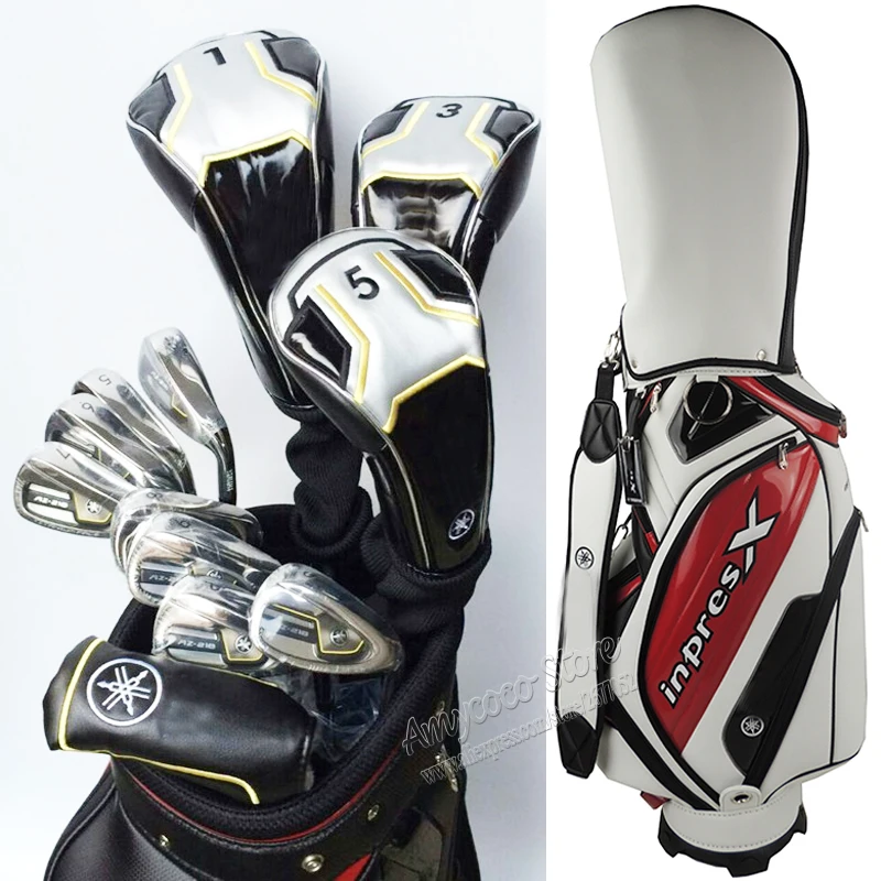 جديد AZ-218 نوادي مجموعة كاملة سائق + 2fairway الخشب + الهجين الخشب + الحديد + تسكع + bag الجرافيت جولف رمح نوادي الجولف شحن مجاني