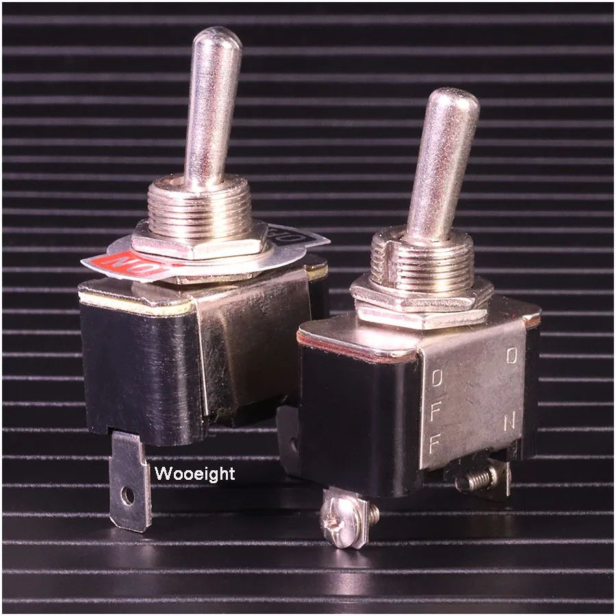 Wooeight 1Pc New ON-OFF Toggle Switch 2 Feet Pin And Rocker Switch Power Supply Switch Toggle Switch 15A 250V KN-101 (4)