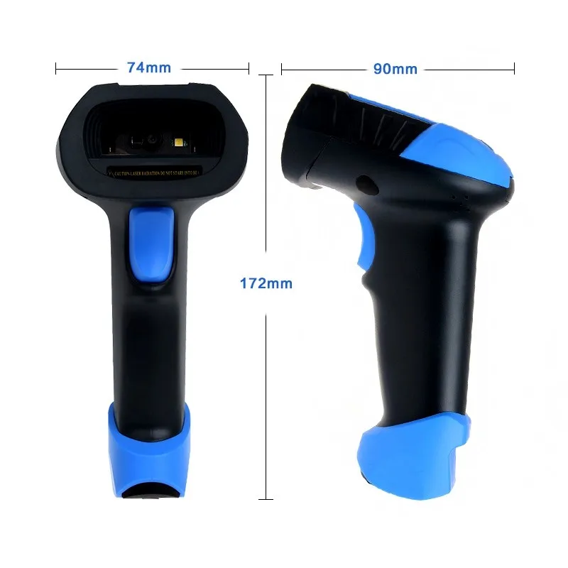 T6 2d qr السلكية usb الليزر الباركود ماسحة قارئ السيارات تحسس