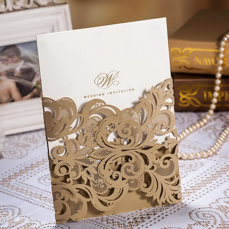 Indian Wedding Invitation Cards Singapo Matik Wedding Invitation Clic Gown Tux On Diffe Side Set Of