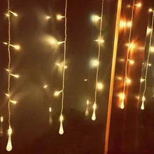 3,5x0,7 М 16 пузырьковых капель воды светодиодный гирлянда сказочные огни Рождественские Свадебные лампы гирлянды Luces De Navidad Para внешние