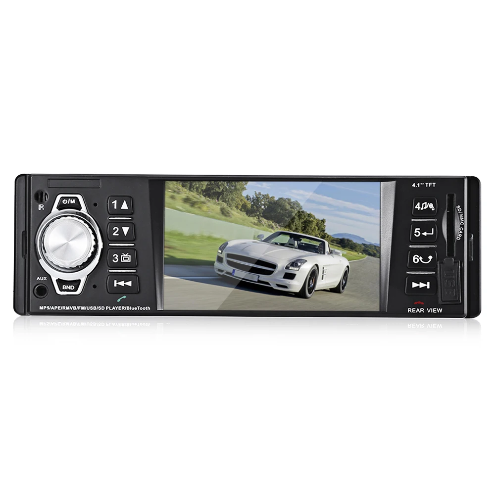 

4016C 4.1 Inch 1 Din Car MP5 Player LCD Screen With Bluetooth FM Radio USB SD AUX With Remote Control With Rear View Camera
