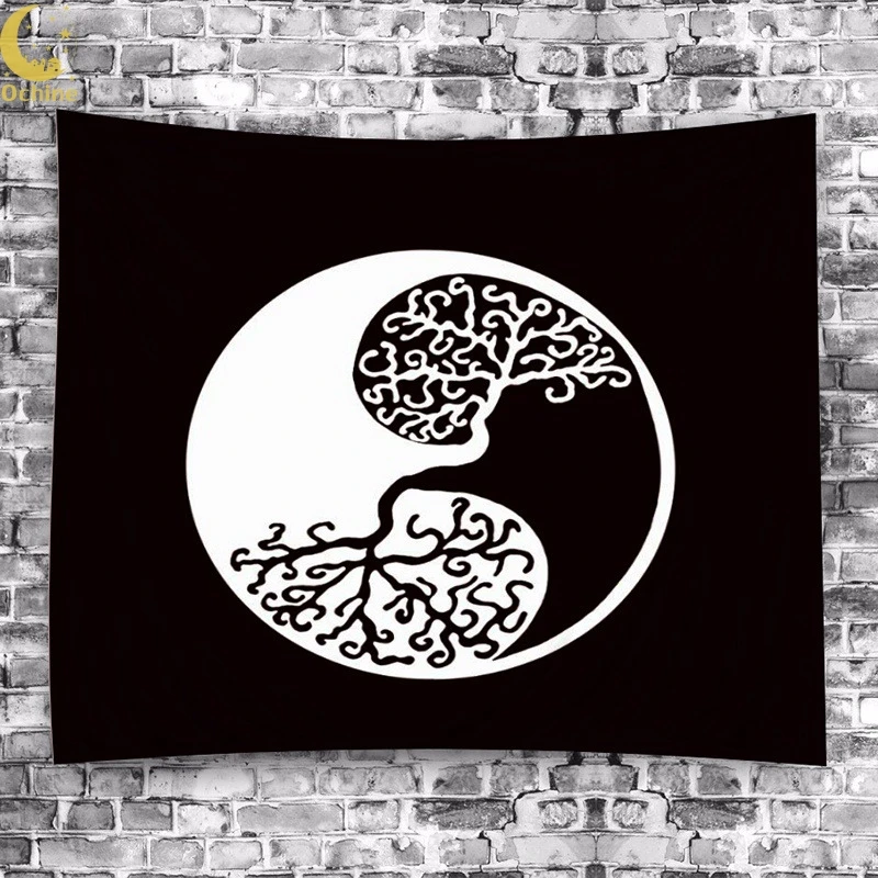 

OCHINE 150*150cm Elephant Mandala Tapestry Animal Wall Hanging Beach Towel Home Textile