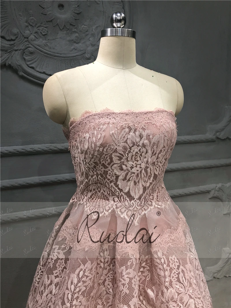 Fashion Mauve Evening Dresses Long Strapless A-Line Lace Evening Gown Tulle Floor length Prom Dress 2019 Robe de Soiree SN43 Fashion Mauve Evening Dresses Long Strapless A-Line Lace Evening Gown Tulle Floor length Prom Dress 2019 Robe de Soiree SN43