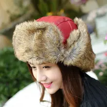 High Quality 2015 Winter Warm Proof Trapper Hat Women Aviator Hat Russian Hat Sport Outdoor Ear Flaps Bomber Caps for Men Women