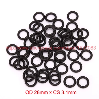 

OD 28mm x CS 3.1mm black NBR nitrile o ring o-ring oring sealing rubber cord