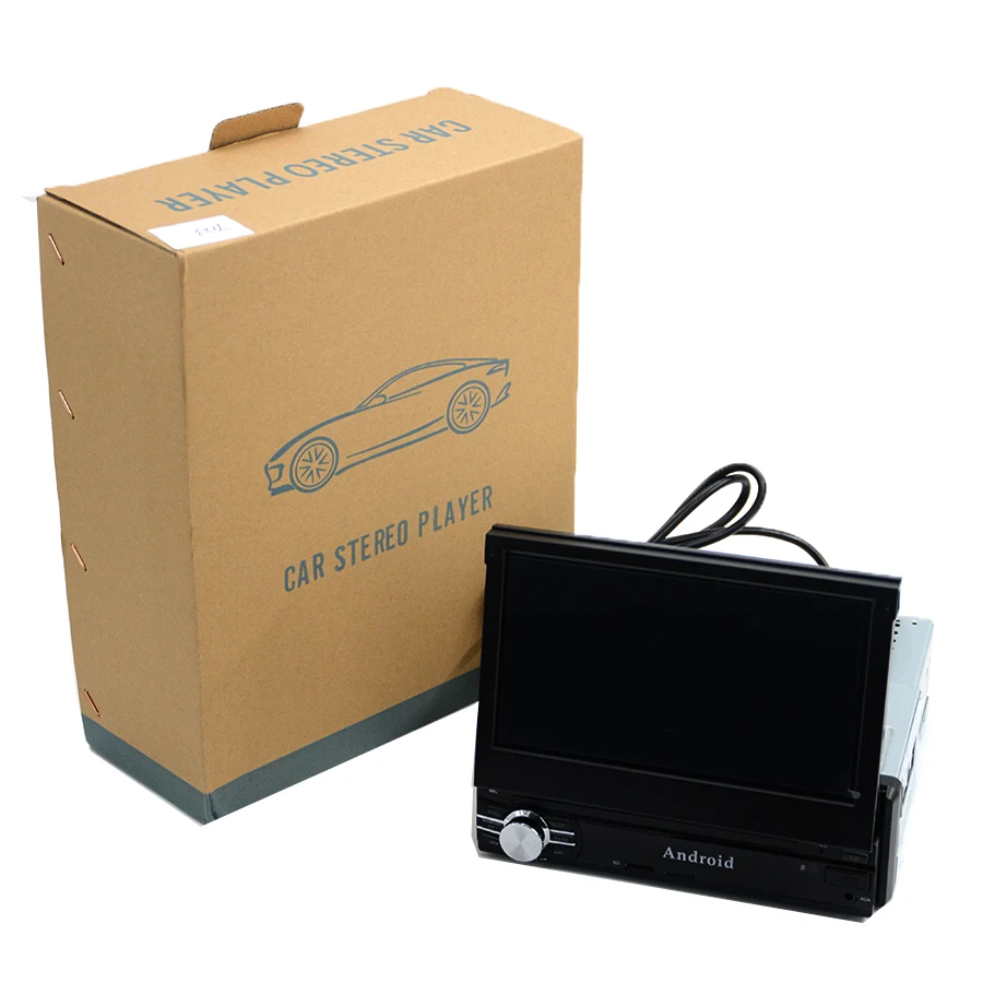 Asvegen 1 Din GPS навигация автомобильное радио выдвижной экран авто FM медиа