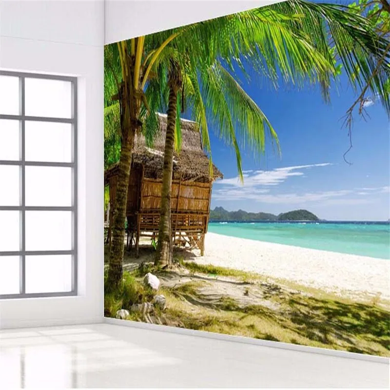 photo-wall-paper-High-quality-3d-wallpaper-HD-palm-beach-seascape-style-living-room-sofa-summer (1)