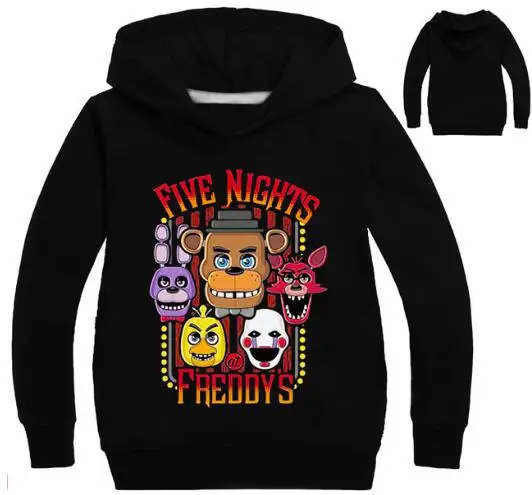 Новая Осенняя Толстовка Five Nights at Freddys для мальчиков школьная толстовка с