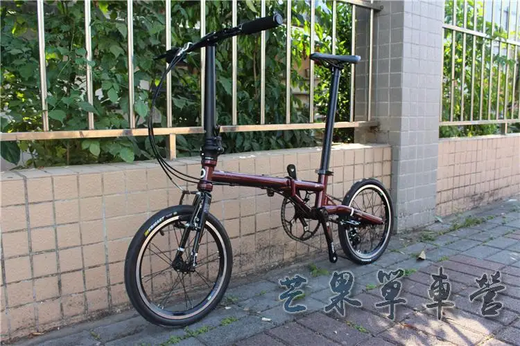 Cheap Fnhon CR-MO Steel Folding Bike 16" Minivelo Mini velo Bike Urban Commuter Bicycle overall bike V Brake 9 Speed 5 Cheap Fnhon CR-MO Steel Folding Bike 16" Minivelo Mini velo Bike Urban Commuter Bicycle overall bike V Brake 9 Speed 5