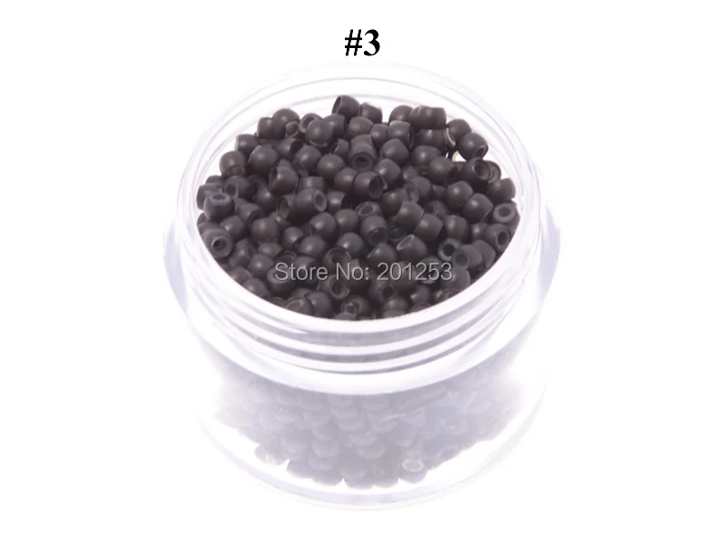 100pcs 2 9mm Diameter Silicone Hair Beads Nano Ring Micro Beads Fashion Salon Hairstylist Hair Extension 3
