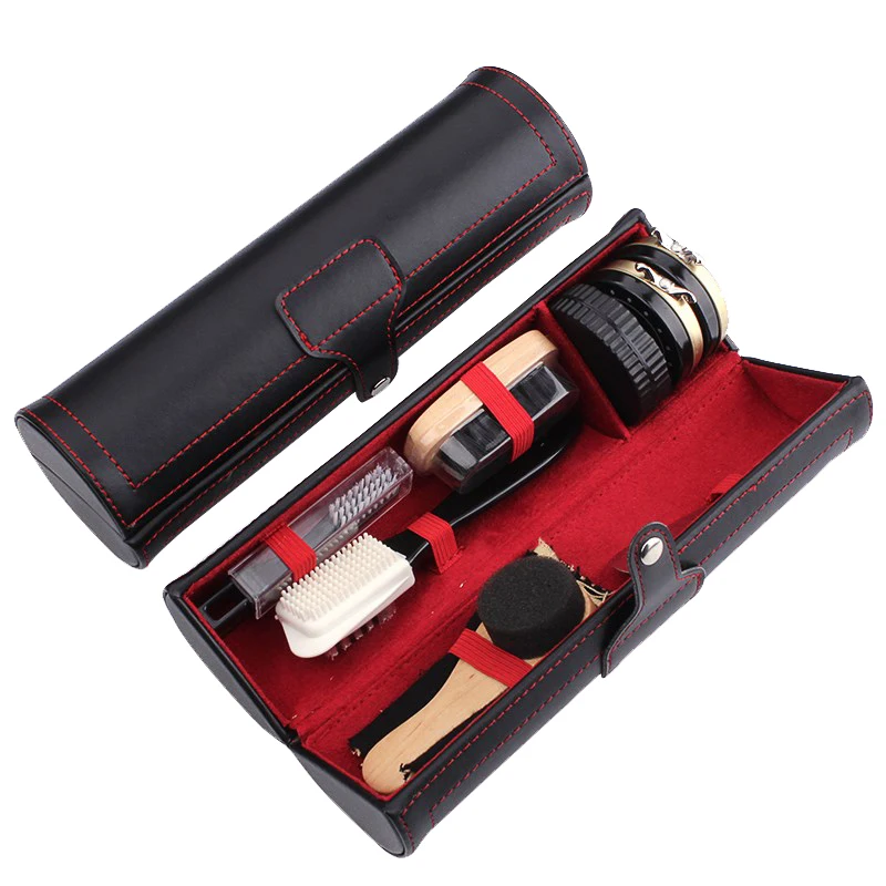 shoe polish and brush set